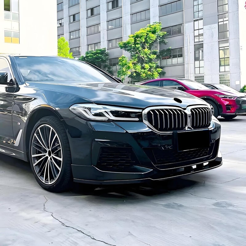 NeespoC Front Bumper Lip Splitter Spoiler Fit for BMW 5 Series G30 LCI M Sport M550i/ 530e/ 530i/ 540i 2020 2021 2022 2023 Painted Gloss Black Accessories Air Chin Body Kit - Image 4